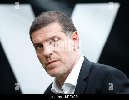 Slaven Bilic manager del West Ham United al London Stadium, Londra. Foto Stock