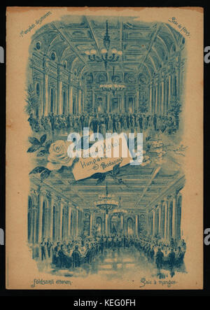 La cena (detenute da) GRAND HOTEL (a) BUDAPEST, UNGHERIA (HOTEL;) (NYPL ADE 274850 4000011201) Foto Stock