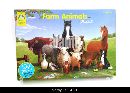 Early Learning Centre gli animali della fattoria Puzzle Foto Stock