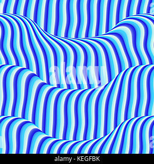 Sventolato sfondo blu Foto Stock