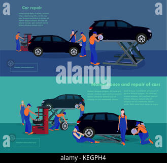 La manutenzione e la riparazione di automobili Foto Stock