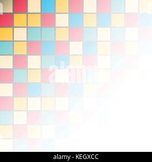 Mosaico colourful blocco quadrato modello per abstract il concetto di sfondo Illustrazione Vettoriale