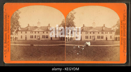 Mt.Vernonmansion,west,ororiginalfront,byN.G.Johnson Foto Stock
