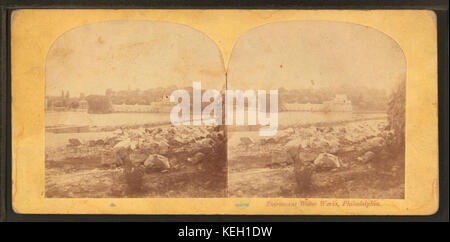 Fairmount opere idriche, Philadelphia, da Langenheim, Loyd & Co. Foto Stock