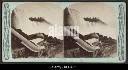 American cade dal basso, Niagara, da Robert N. Dennis raccolta di vista stereoscopica 2 Foto Stock