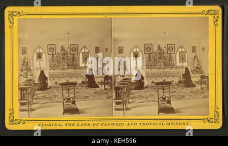 Altare del convento su George Street, da Robert N. Dennis raccolta di vista stereoscopica Foto Stock