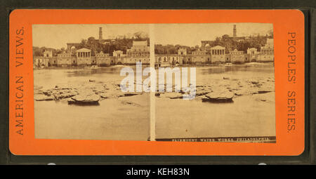 Fairmount opere idriche, Philadelphia, da Robert N. Dennis raccolta di vista stereoscopica 4 Foto Stock