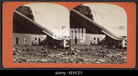 American cade dal basso, Niagara, da Robert N. Dennis raccolta di vista stereoscopica 3 Foto Stock