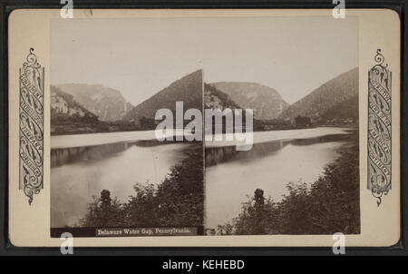 Delaware Water Gap, Pennsylvania, dal continente società stereoscopica Foto Stock