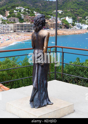 Ava Gardner scultura in tossa de mar, Spagna Foto Stock