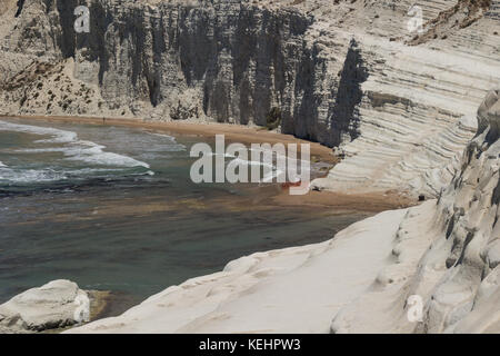 La scala dei turchi, Sicilia Foto Stock