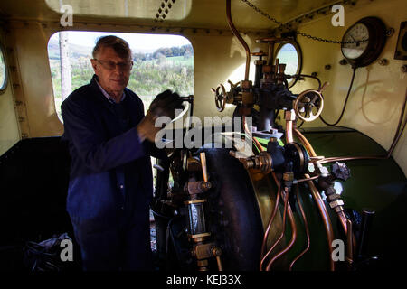 Foto - la South Tynedale Railway è una ferrovia storica a scartamento ridotto conservata di 2 piedi (610 mm) nel nord dell'Inghilterra ed è la più alta ferrovia a scartamento ridotto dell'Inghilterra. © Hugh Peterswald/Alamy Foto Stock