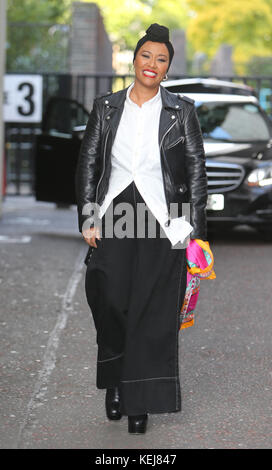 Emeli Sande al di fuori degli ITV Studios con: Emeli Sande dove: Londra, Regno Unito quando: 20 set 2017 Credit: Rocky/WENN.com Foto Stock