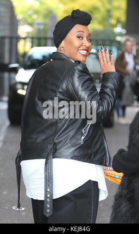 Emeli Sande al di fuori degli ITV Studios con: Emeli Sande dove: Londra, Regno Unito quando: 20 set 2017 Credit: Rocky/WENN.com Foto Stock