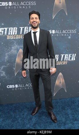 Anteprima di "Star Trek: Discovery" della CBS al Cinerama Dome - arrivi con: Shazad Latif dove: Los Angeles, California, Stati Uniti quando: 19 settembre 2017 Credit: Guillermo Proano/WENN.com Foto Stock