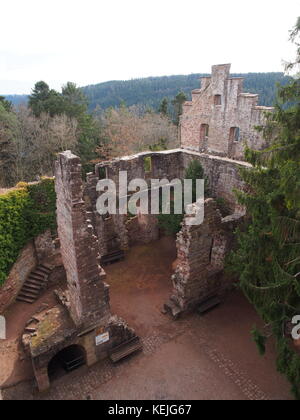 Castello di Zavelstein, Foresta Nera, Germania Foto Stock