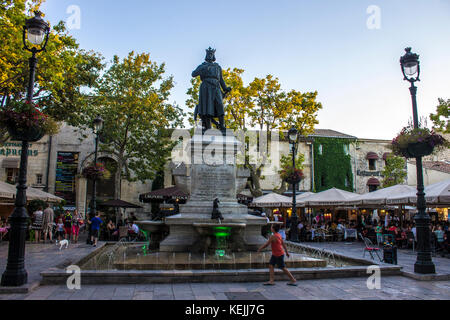 Statua di Saint Louis in place saint-louis Foto Stock