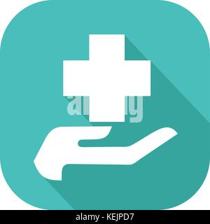 Assistenza medica icona Illustrazione Vettoriale