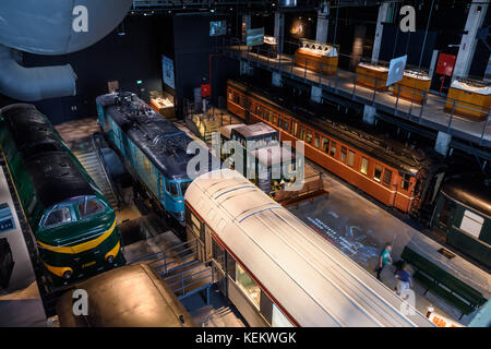 Brüssel, Eisenbahnmuseum mondo treno - Bruxelles, treno mondo Museo Ferroviario Foto Stock