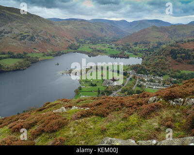 Glenridding dodd in patterdale sopra ullswater, parco nazionale del distretto dei laghi, cumbria, Inghilterra Foto Stock