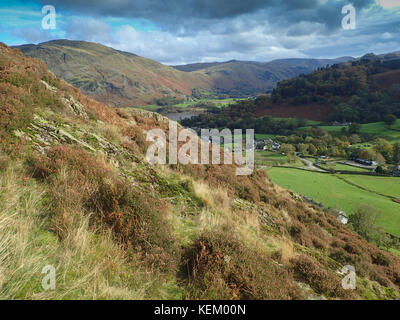 Glenridding dodd in patterdale sopra ullswater, parco nazionale del distretto dei laghi, cumbria, Inghilterra Foto Stock