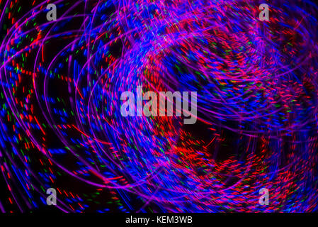 Multicolori luci astratta motion blur sullo sfondo Foto Stock