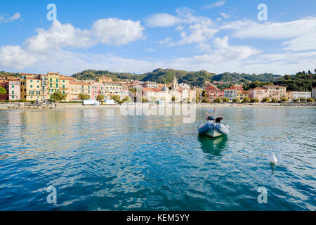 San Terenzo sul Golfo di la Spezia, Liguria, Italia Foto Stock