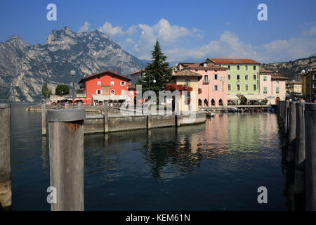 A Torbole sul lago di Garda e nel nord Italia Foto Stock