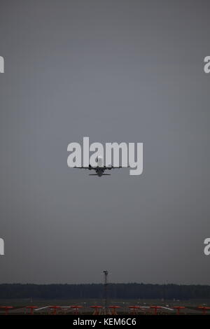 Piano di decollare aeroporto internazionale di riga Foto Stock