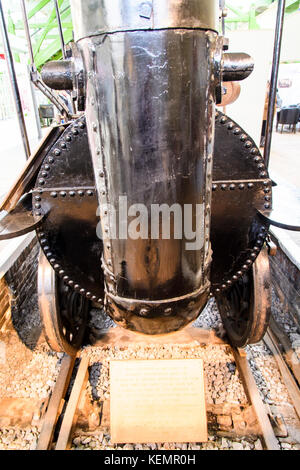 Stock photo - locomotion n. 1 è stata costruita da George Stephenson per il mondo il primo treno pubblico, Stockton e la stazione ferroviaria di Darlington. © hugh peterswald/alamy Foto Stock