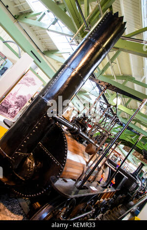 Stock photo - locomotion n. 1 è stata costruita da George Stephenson per il mondo il primo treno pubblico, Stockton e la stazione ferroviaria di Darlington. © hugh peterswald/alamy Foto Stock