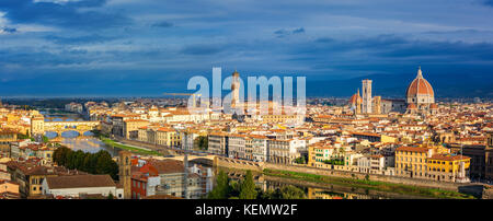 Vista aerea di Firenze Foto Stock