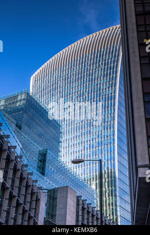 Walkie talkie buildingDesigned da Rafael Viñoly Beceiro, 20 Fenchurch Street, City of London Foto Stock