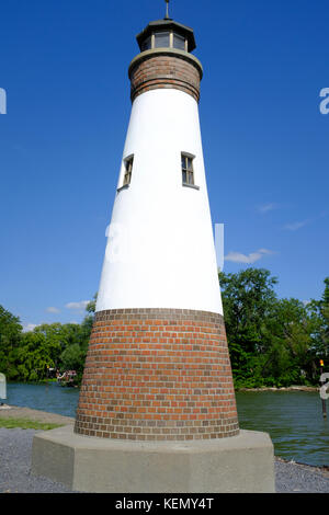 Myers punto luce sul Cayuga Lake, Lansing Park, New York Finger Lakes Foto Stock