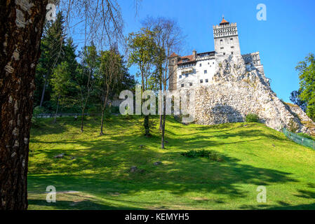 Castello di Bran, noto anche come castello di Dracula in Transilvania, Romania Foto Stock