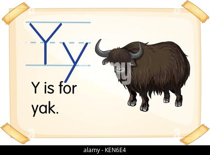 Illustrazione di una scheda di memoria flash con la lettera y Illustrazione Vettoriale