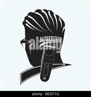 Elegante Barber shop Illustrazione Vettoriale