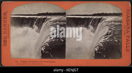 Niagara, a Ferro di Cavallo cadono dal Canada. Sulla linea di N. Y. C. & H. R. R., da Barker, George, 1844 1894 Foto Stock