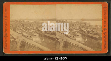 Vista guardando a nord-est dalla torre della nuova casa corte, da G. C. Whitaker Foto Stock