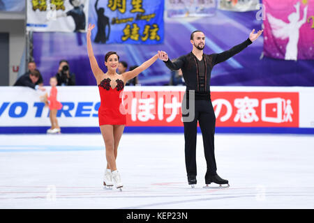 Ksenia Stolbova & Fedor Klimov (RUS), 21 OTTOBRE 2017 - pattinaggio di figura: ISU Grand Prix of Figure Skating 2017 Rostelecom Cup Pairs Free Skating alla Megasport Arena di Mosca, Russia. (Foto di MATSUO. K/AFLO SPORT) Foto Stock