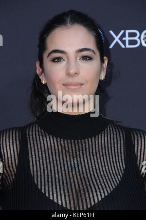 Los Angeles, CALIFORNIA, Stati Uniti. 22 ottobre 2017. 22 ottobre 2017 - Los Angeles, California - Alanna Masterson. AMC celebra il 100° episodio di ''The Walking Dead'' tenutosi al Greek Theater di Los Angeles. Credito fotografico: Birdie Thompson/AdMedia credito: Birdie Thompson/AdMedia/ZUMA Wire/Alamy Live News Foto Stock