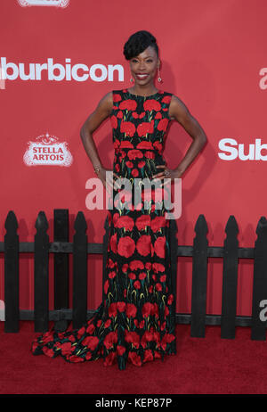 Westwwod, California, Stati Uniti. 22nd ottobre 2017. Karimah Westbrook, Presso La Premiere Of Paramount Pictures, "Suburbicon" Presso Il Village Theatre California, Il 22 Ottobre 2017. Credito: Faye Sadou/Media Punch/Alamy Live News Foto Stock