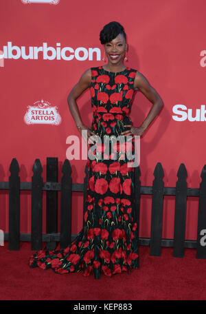 Westwwod, California, Stati Uniti. 22nd ottobre 2017. Karimah Westbrook, Presso La Premiere Of Paramount Pictures, "Suburbicon" Presso Il Village Theatre California, Il 22 Ottobre 2017. Credito: Faye Sadou/Media Punch/Alamy Live News Foto Stock