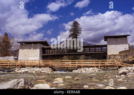 Rimpung Dzong a paro , Butan. Foto Stock