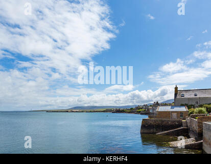 Lungomare in Stromness, Continentale, Orkney, Scotland, Regno Unito Foto Stock