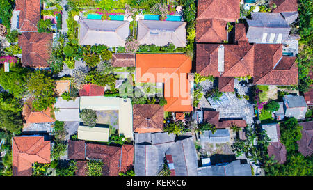 Sanur, vista aerea. Bali, Indonesia. Foto Stock