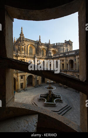 Convento di Cristo o Convento de Cristo, Tomar, Ribatejo Provincia, Portogallo Foto Stock