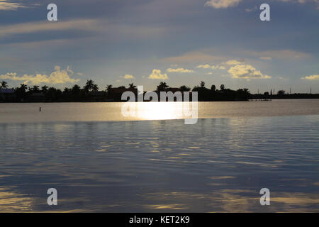 Tramonto al Florida keys Foto Stock