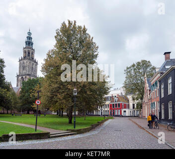 Prinsenhof nella vecchia città di Groningen nel nord dei Paesi Bassi Foto Stock