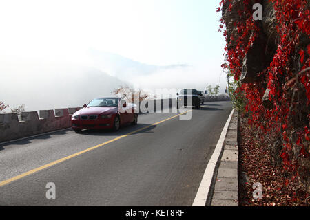 Strade nella periferia di Pechino Foto Stock